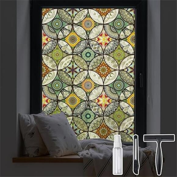 Static Cling Decorative Window Film with Installation Tools Non Adhesive - Picture 14 of 16